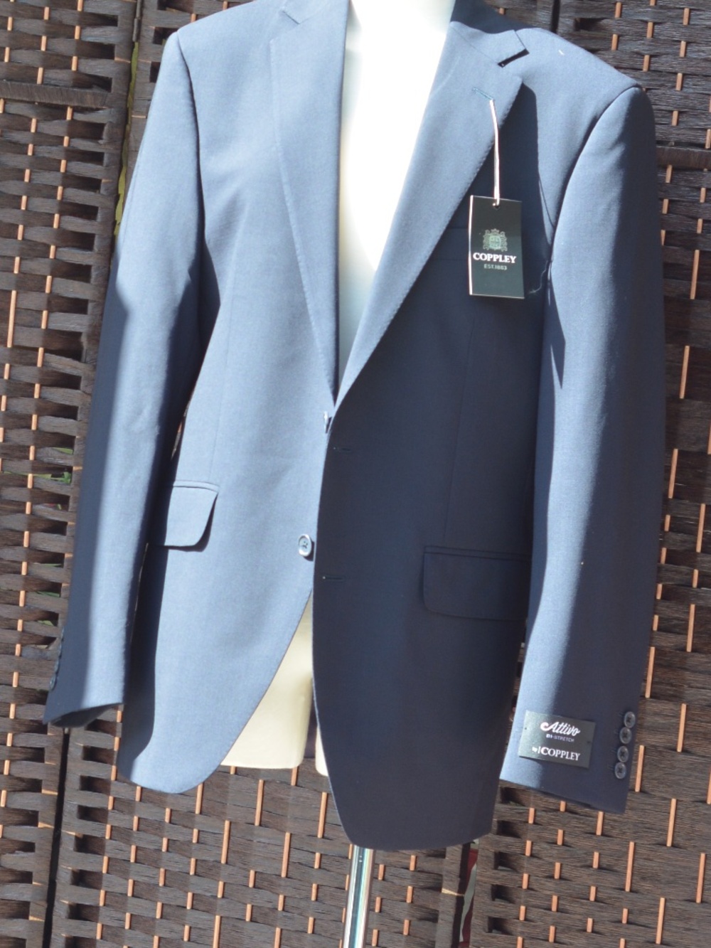 BLACK Men's Suit SZ Jacket 40W Pants 33Reg